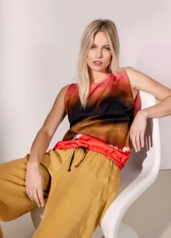 Vrouwen Summum Woman Bedrukte Mouwloze Top