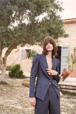 Vrouwen Summum Woman Blazer Met Gepofte Mouw