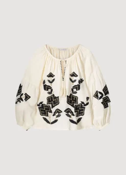 Vrouwen Summum Woman Blouse In Linnenmix