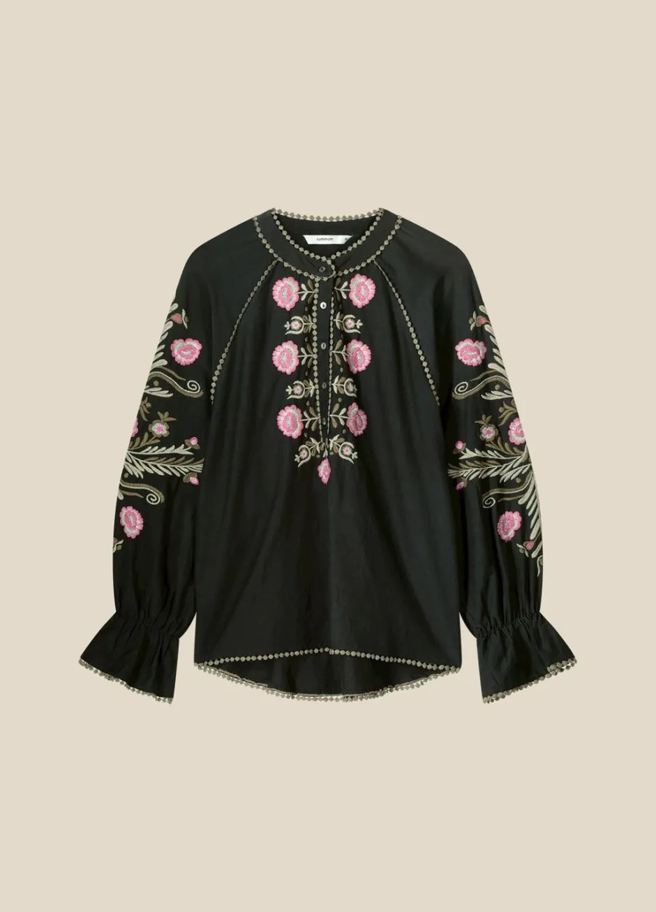Vrouwen Summum Woman Blouse Met Gebloemd Borduurwerk