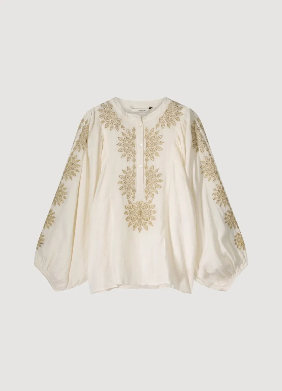 Vrouwen Summum Woman Blouse Met Gouden Borduursels