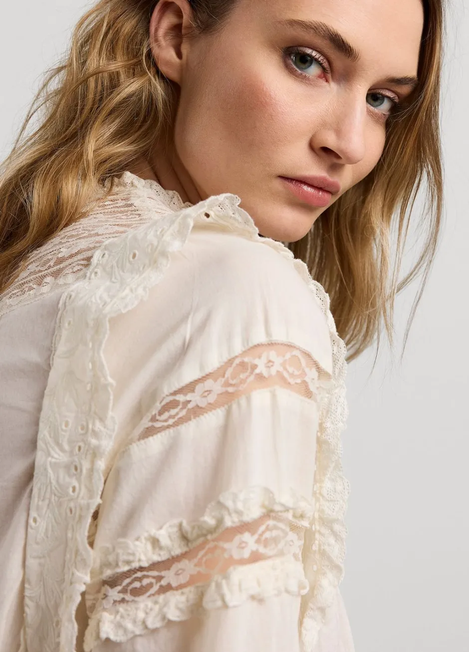 Vrouwen Summum Woman Blouse Met Kant