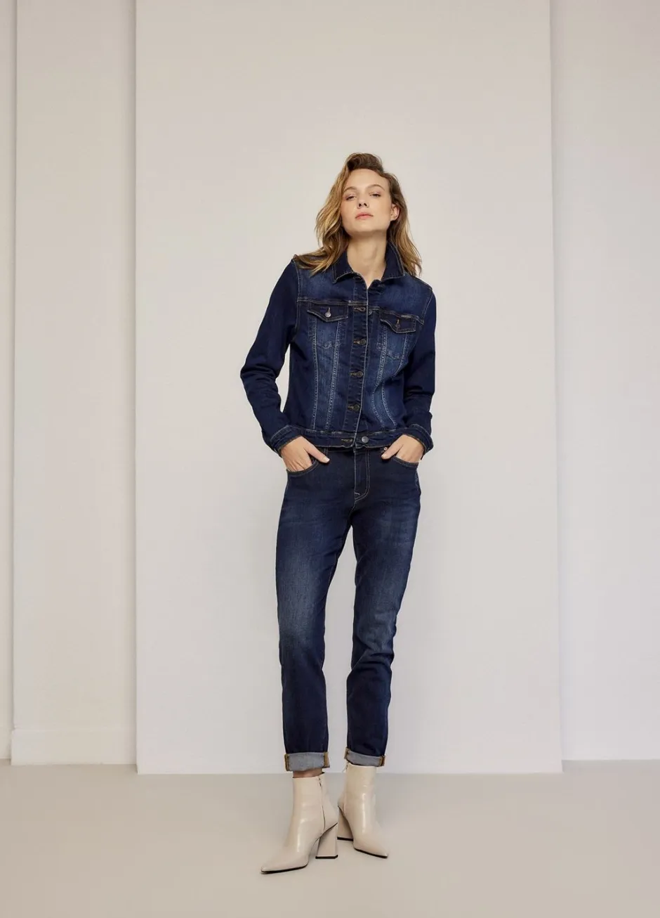 Vrouwen Summum Woman Blue Daze Denim Tapered Jeans
