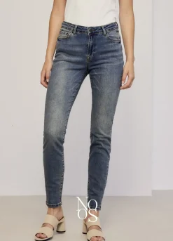 Vrouwen Summum Woman Blue Daze Denim Tapered Jeans