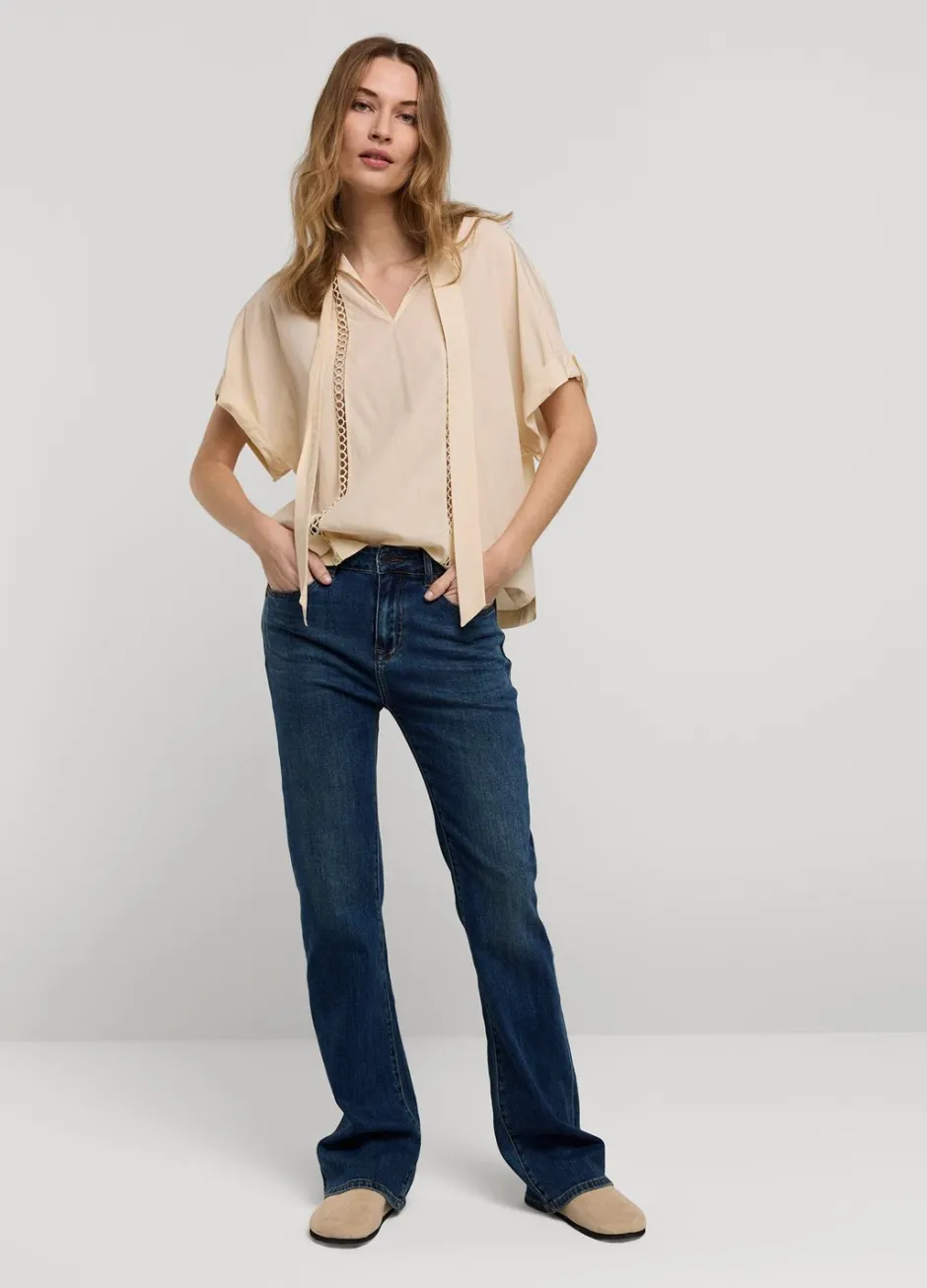 Vrouwen Summum Woman Bow Tie Top