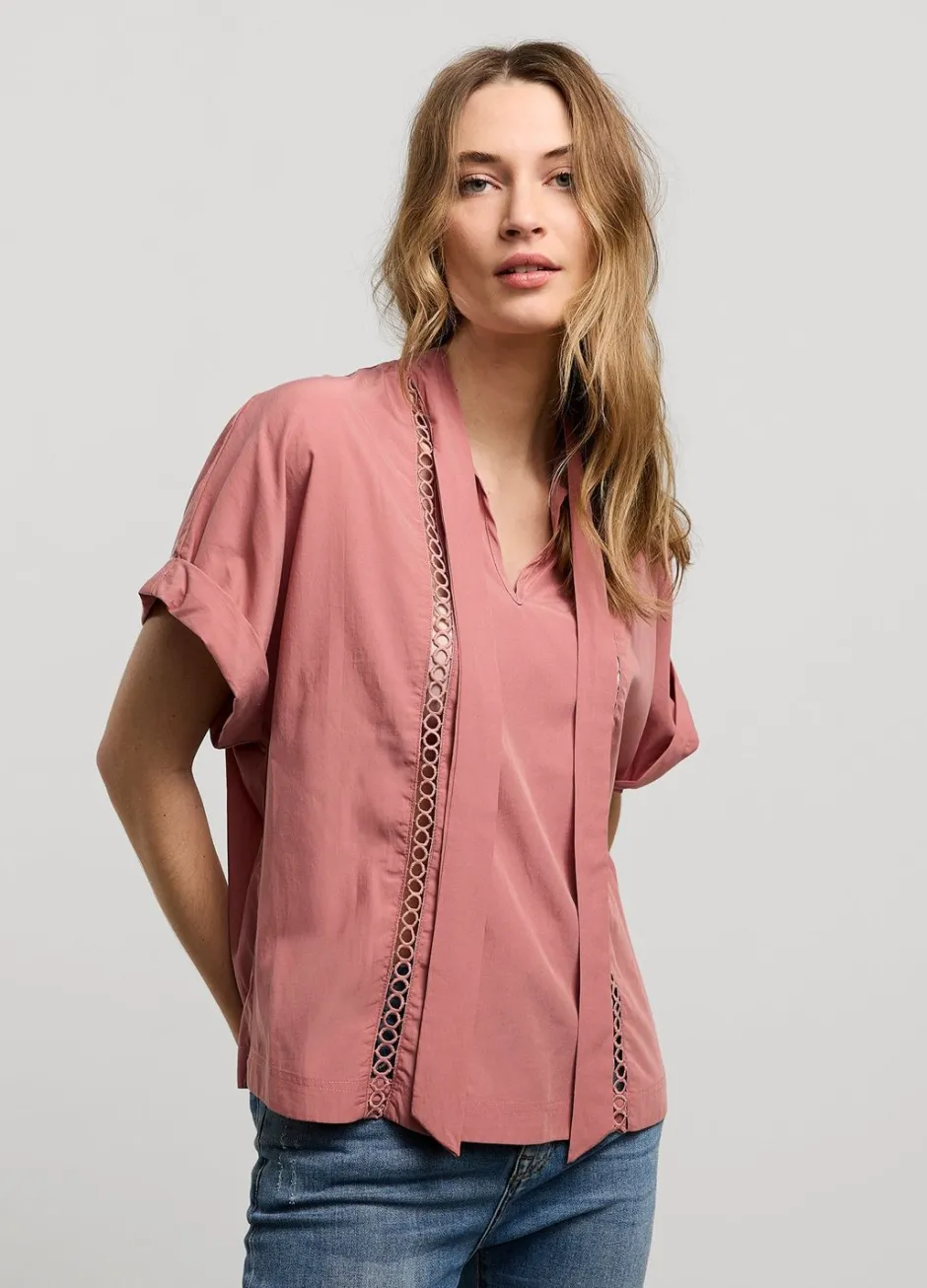 Vrouwen Summum Woman Bow Tie Top