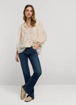 Vrouwen Summum Woman Broderie Anglaise Top