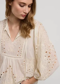 Vrouwen Summum Woman Broderie Anglaise Top