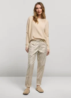 Vrouwen Summum Woman Broek Metallic Print