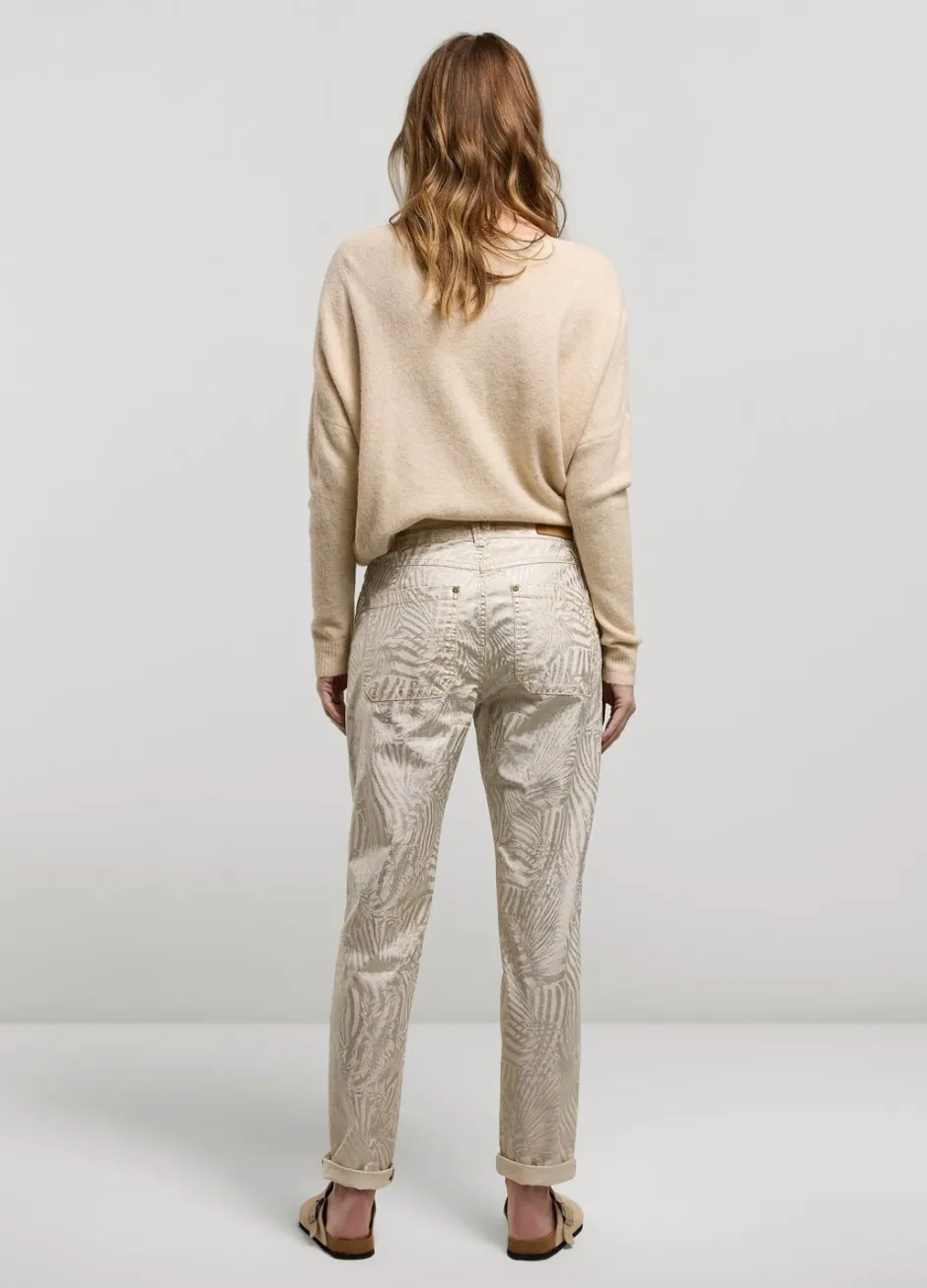 Vrouwen Summum Woman Broek Metallic Print