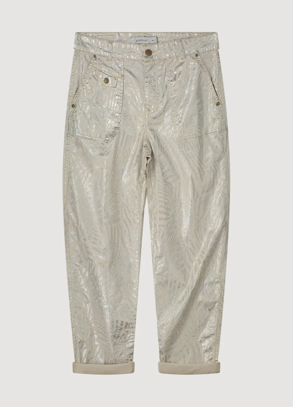 Vrouwen Summum Woman Broek Metallic Print