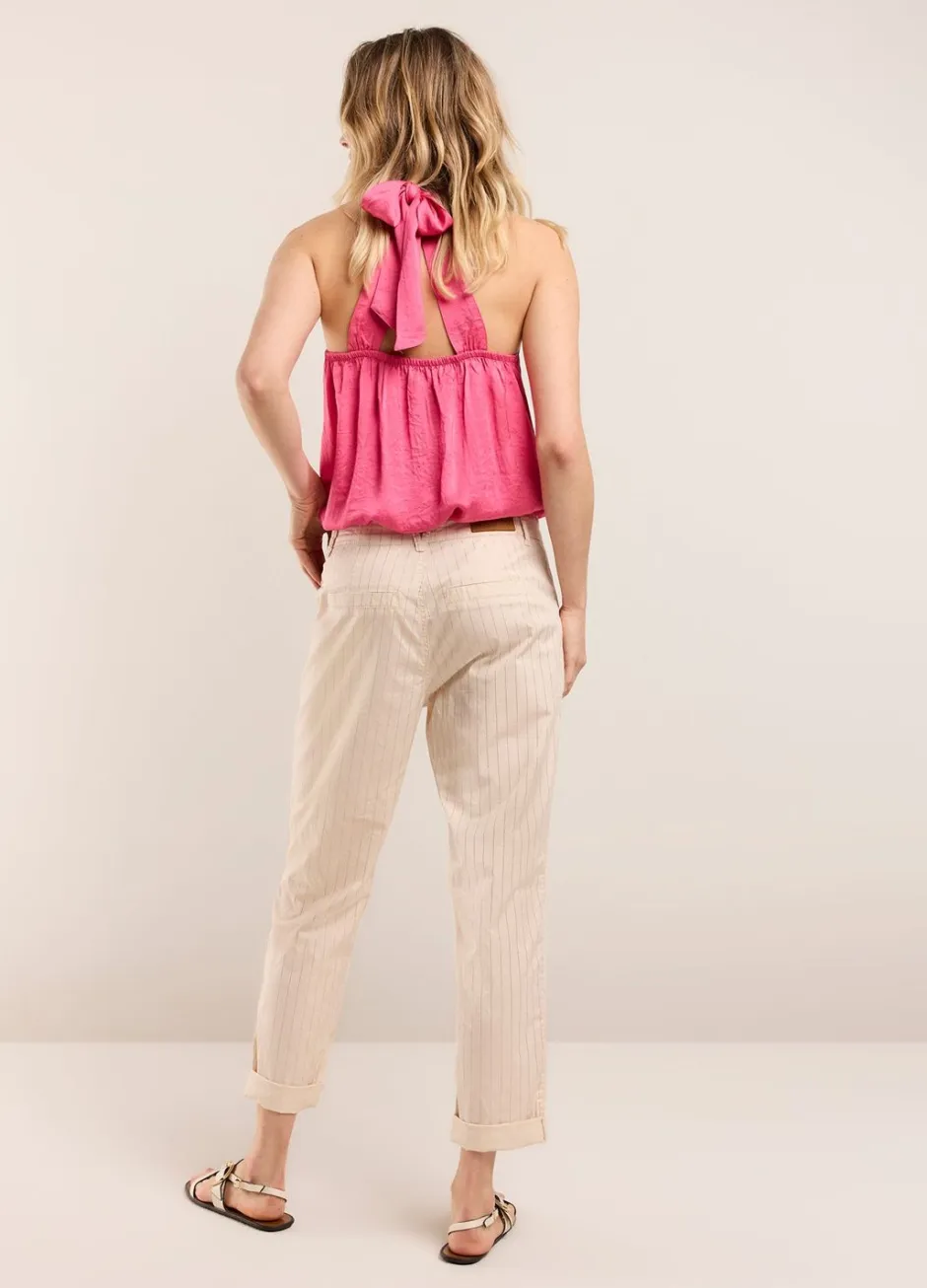 Vrouwen Summum Woman Broek Met Metallic Streep