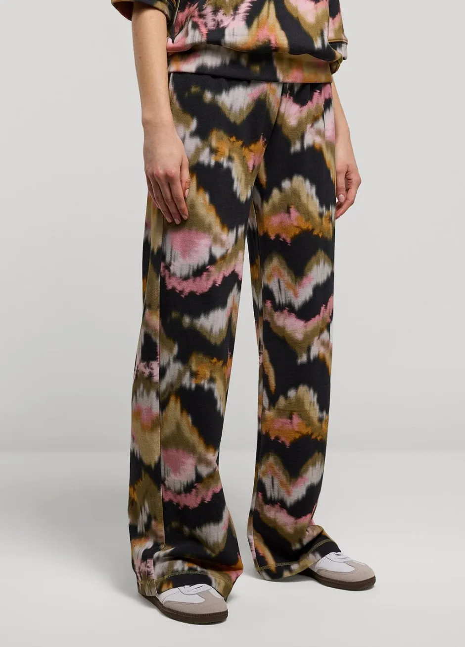 Vrouwen Summum Woman Broek Met Waterverf-Print