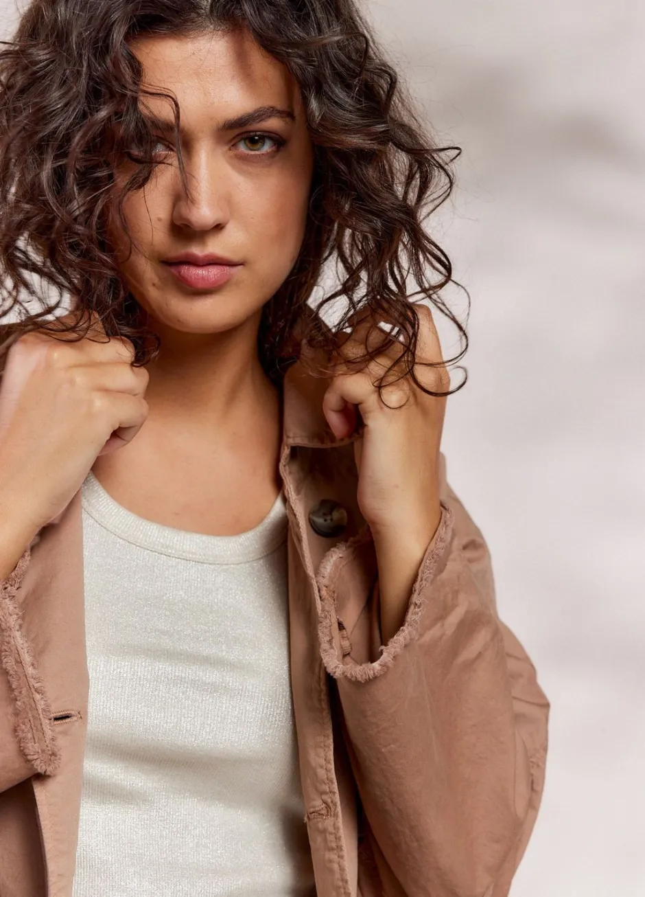 Vrouwen Summum Woman Cropped Trenchcoat