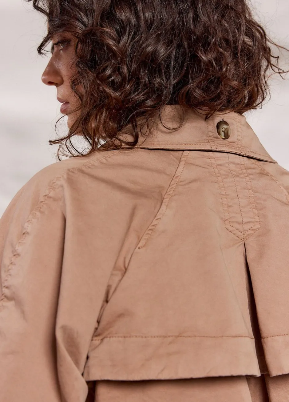 Vrouwen Summum Woman Cropped Trenchcoat