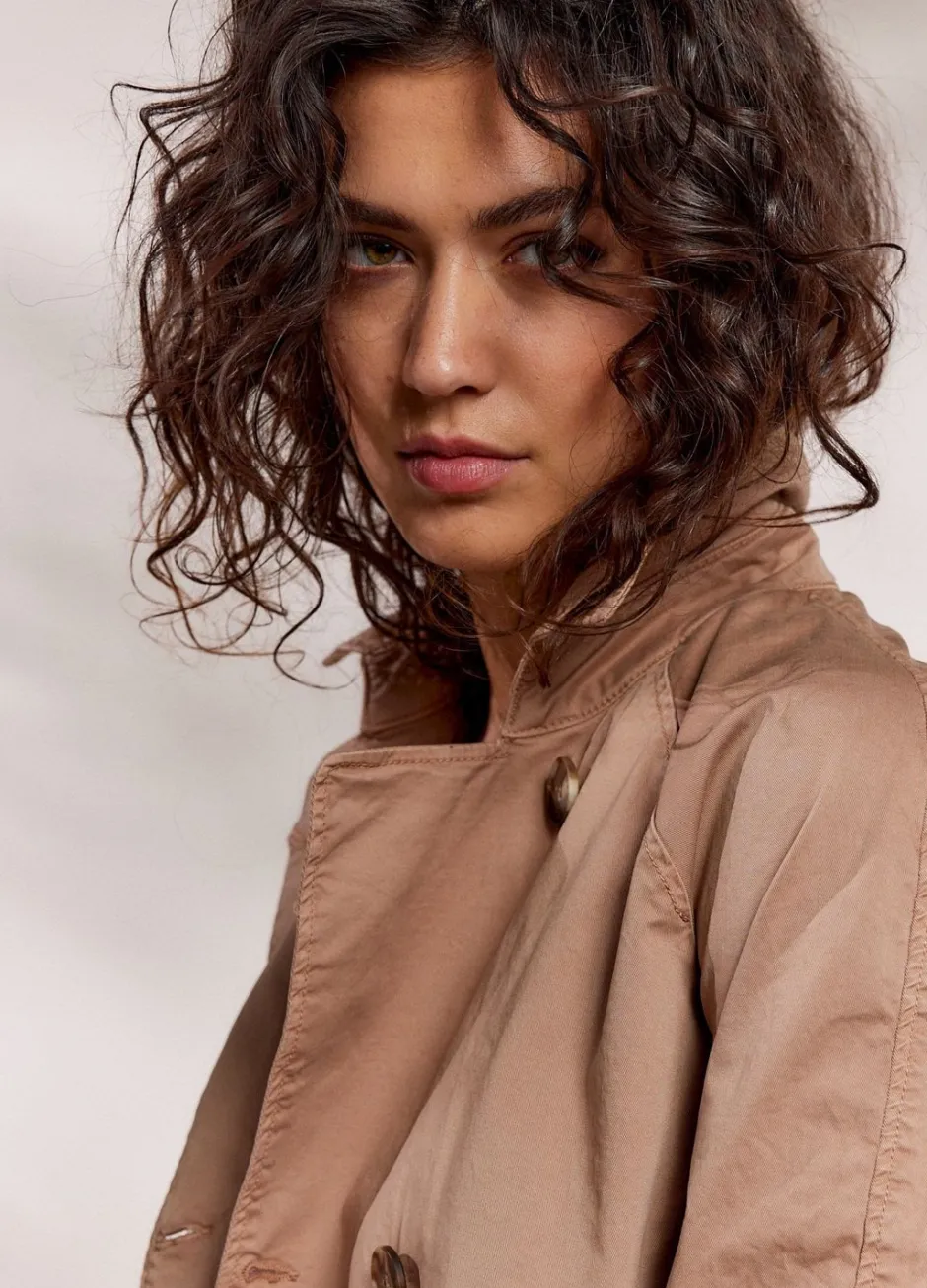 Vrouwen Summum Woman Cropped Trenchcoat