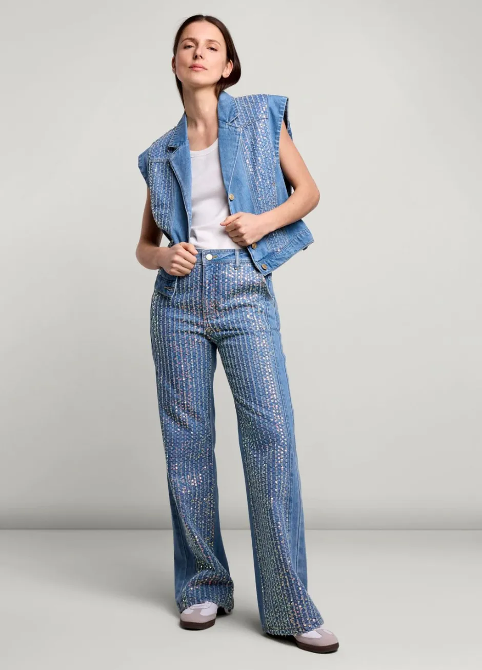 Vrouwen Summum Woman Denim Gilet
