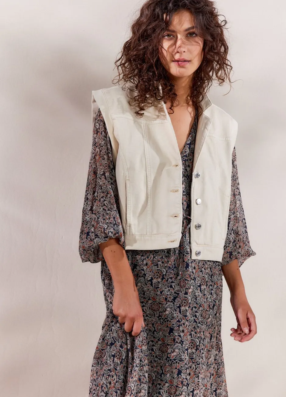 Vrouwen Summum Woman Denim Gilet