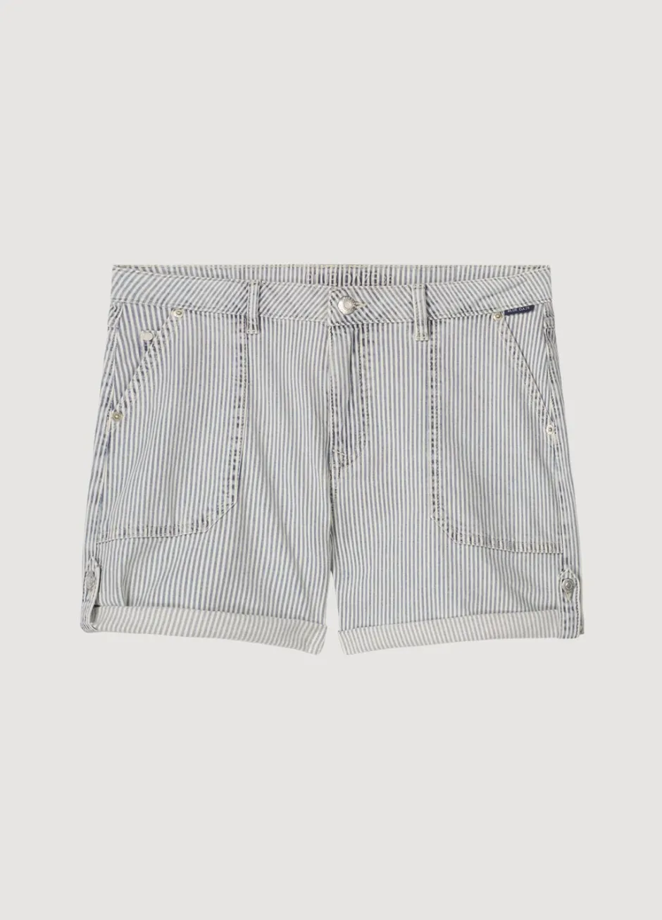 Vrouwen Summum Woman Denim Streepjesshort