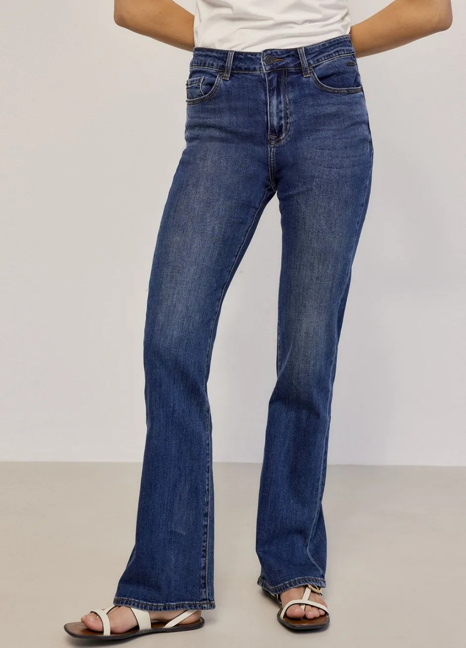 Vrouwen Summum Woman Flared Blue Daze Denim