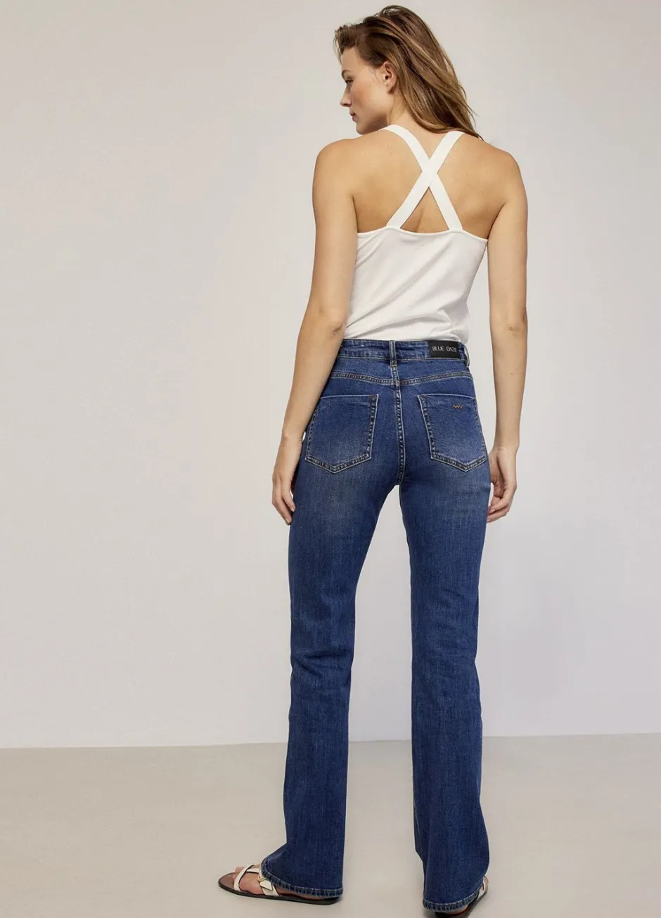 Vrouwen Summum Woman Flared Blue Daze Denim
