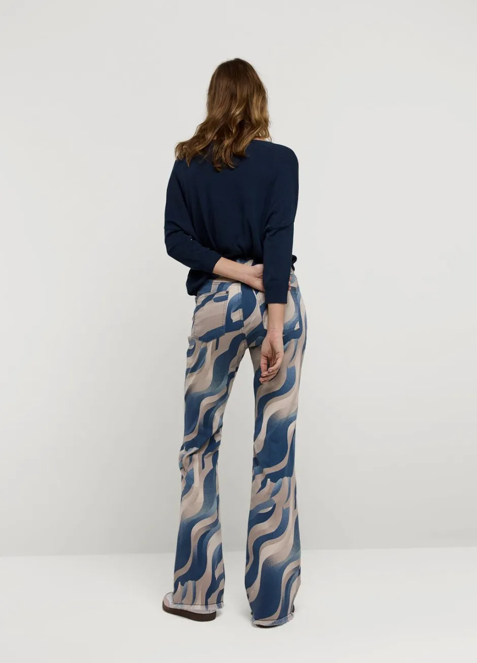 Vrouwen Summum Woman Flared Broek Met Print