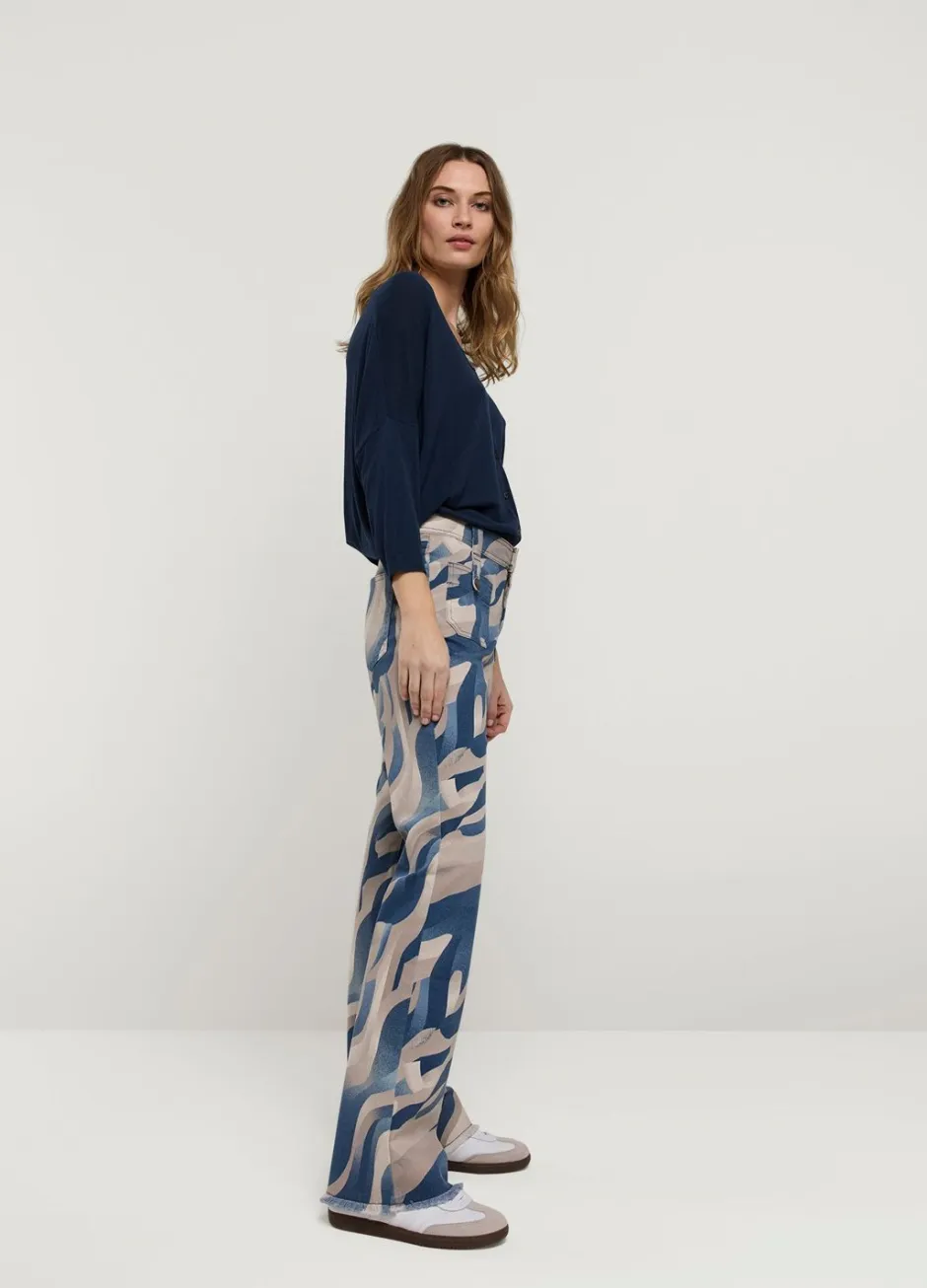 Vrouwen Summum Woman Flared Broek Met Print