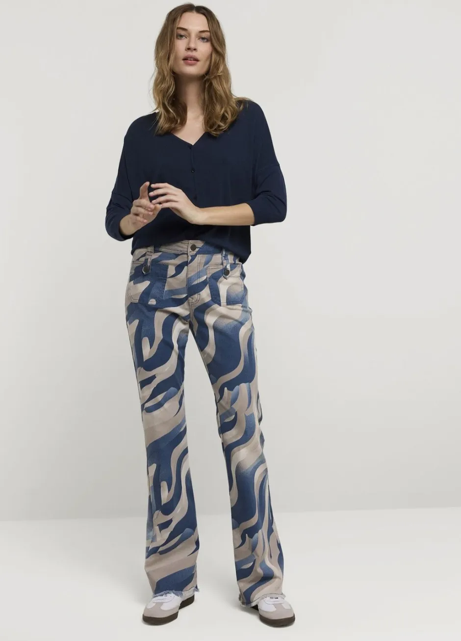 Vrouwen Summum Woman Flared Broek Met Print