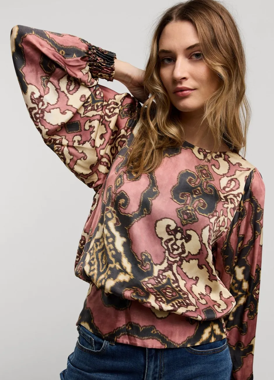Vrouwen Summum Woman Glanzende Top Met Smok