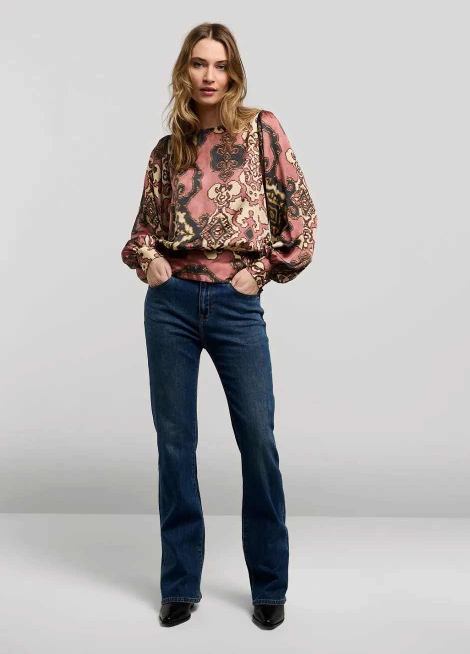Vrouwen Summum Woman Glanzende Top Met Smok