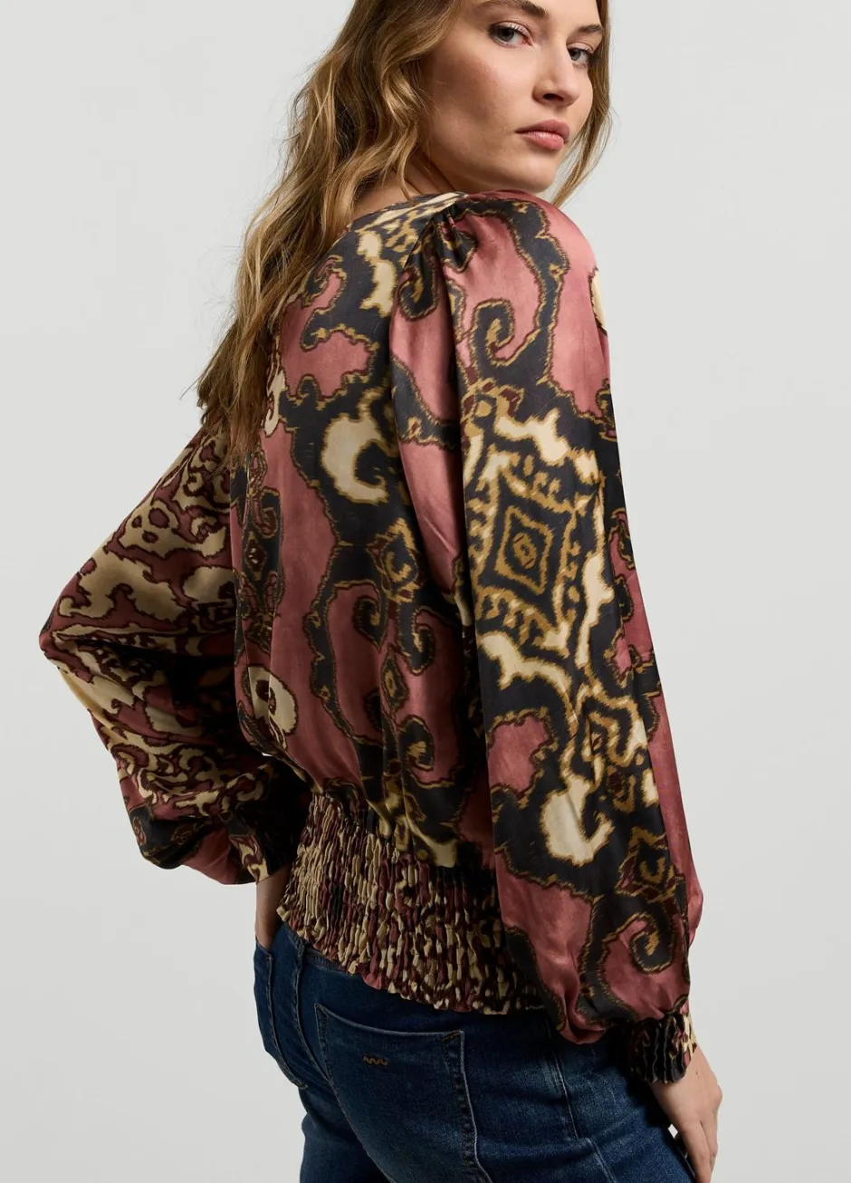Vrouwen Summum Woman Glanzende Top Met Smok