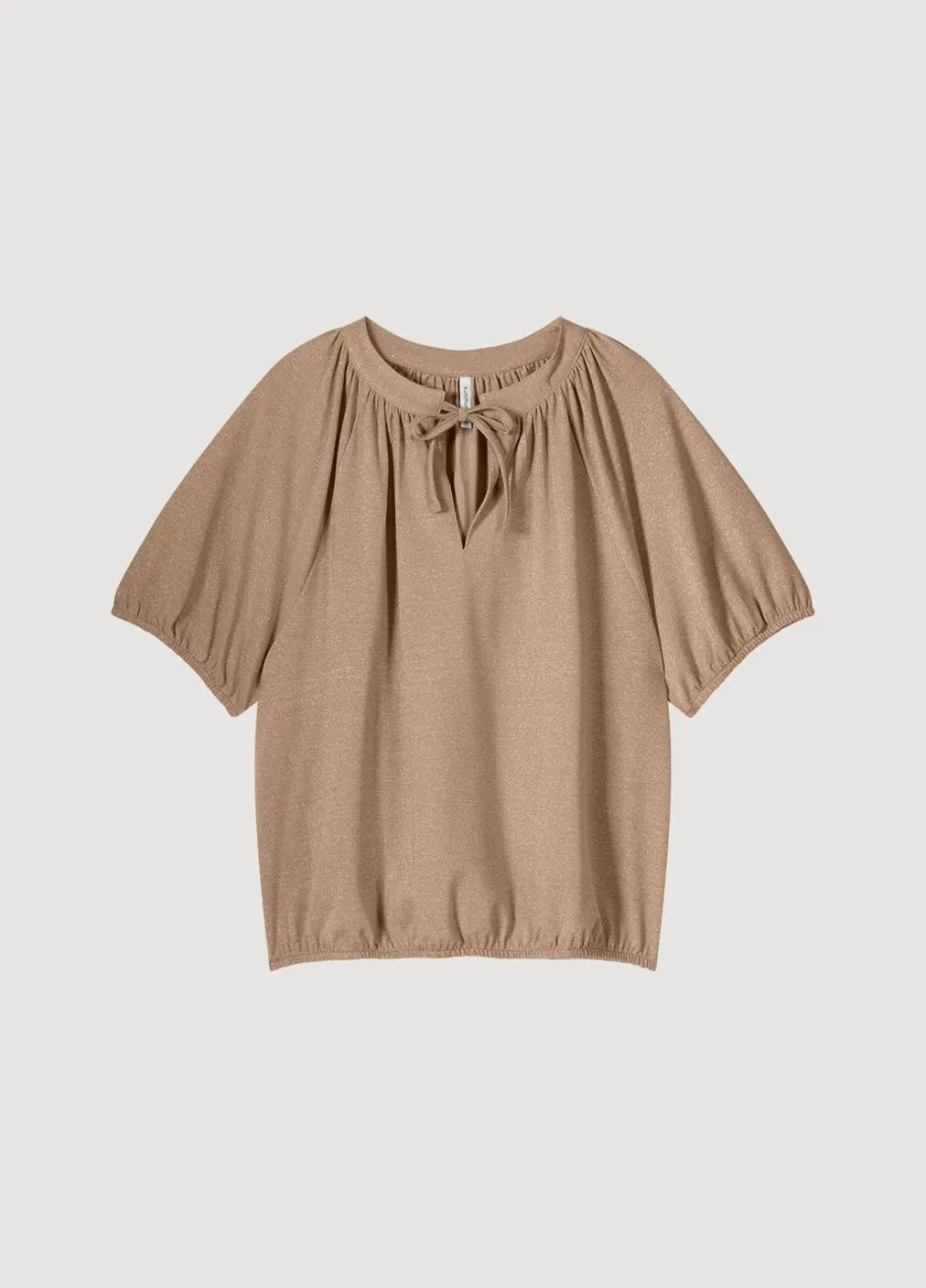 Vrouwen Summum Woman Glimmende Lurex Top