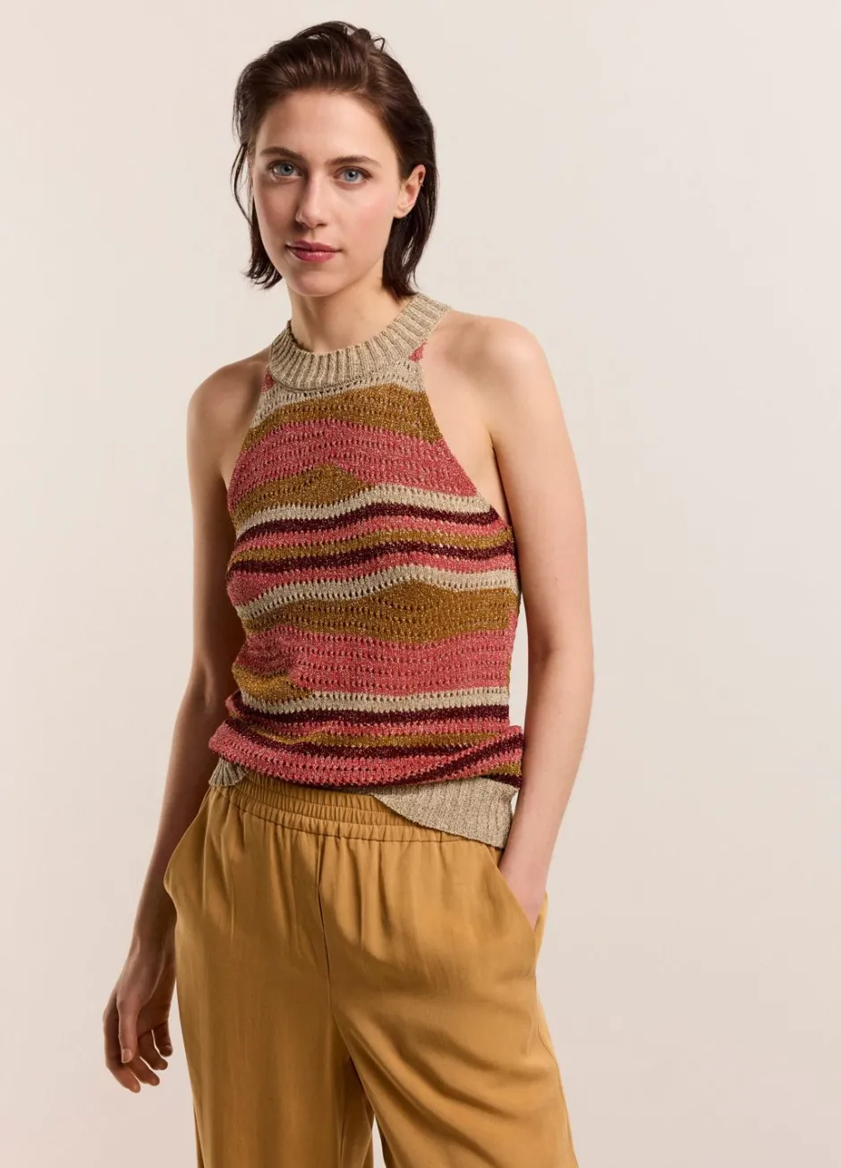 Vrouwen Summum Woman Glinsterende Haltertop