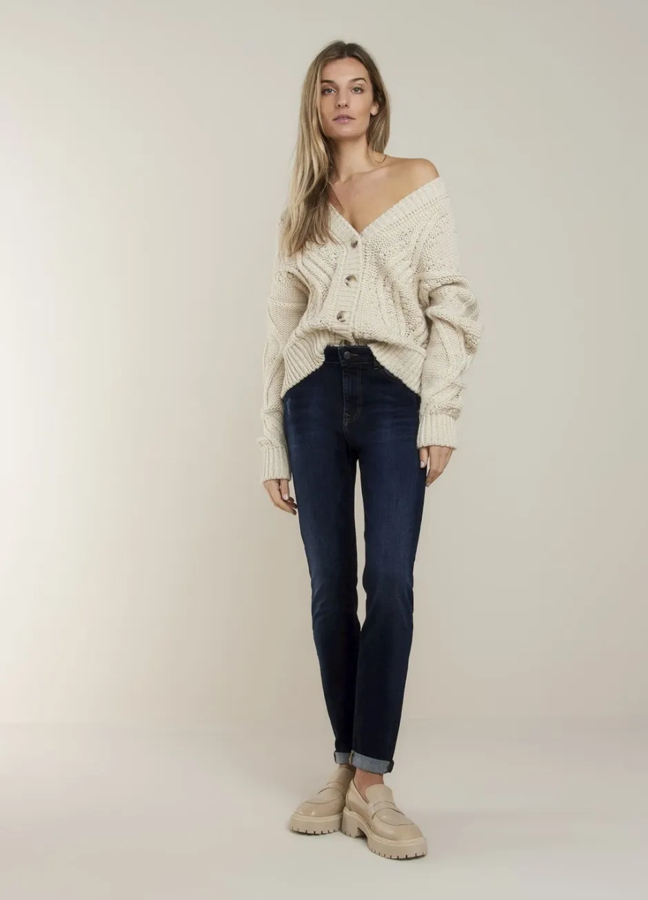 Vrouwen Summum Woman Grofgebreid Zacht Vest