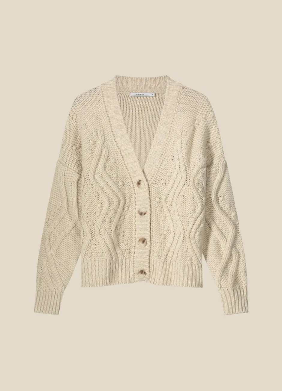 Vrouwen Summum Woman Grofgebreid Zacht Vest