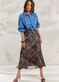 Vrouwen Summum Woman Halflange Rok Animalprint