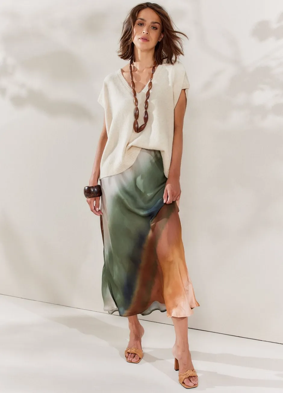 Vrouwen Summum Woman Halflange Rok Faded