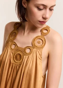 Vrouwen Summum Woman Halterjurk Viscose-Satijn