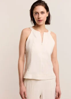 Vrouwen Summum Woman Haltertop Met Blinde Rits