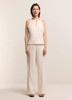 Vrouwen Summum Woman Haltertop Met Blinde Rits