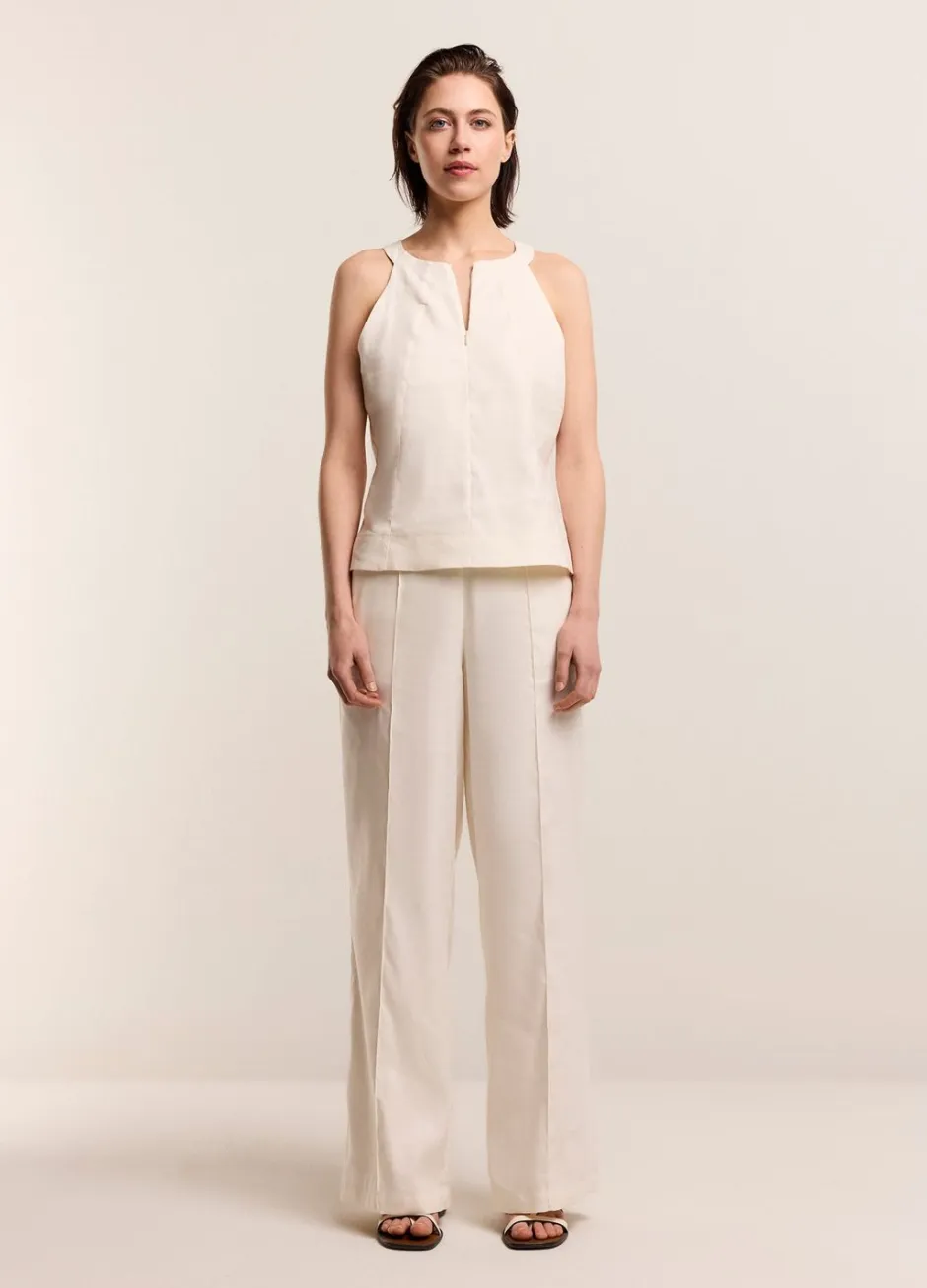 Vrouwen Summum Woman Haltertop Met Blinde Rits