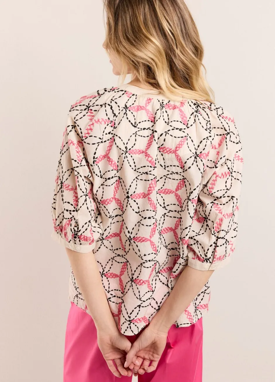 Vrouwen Summum Woman Handgeborduurd Top