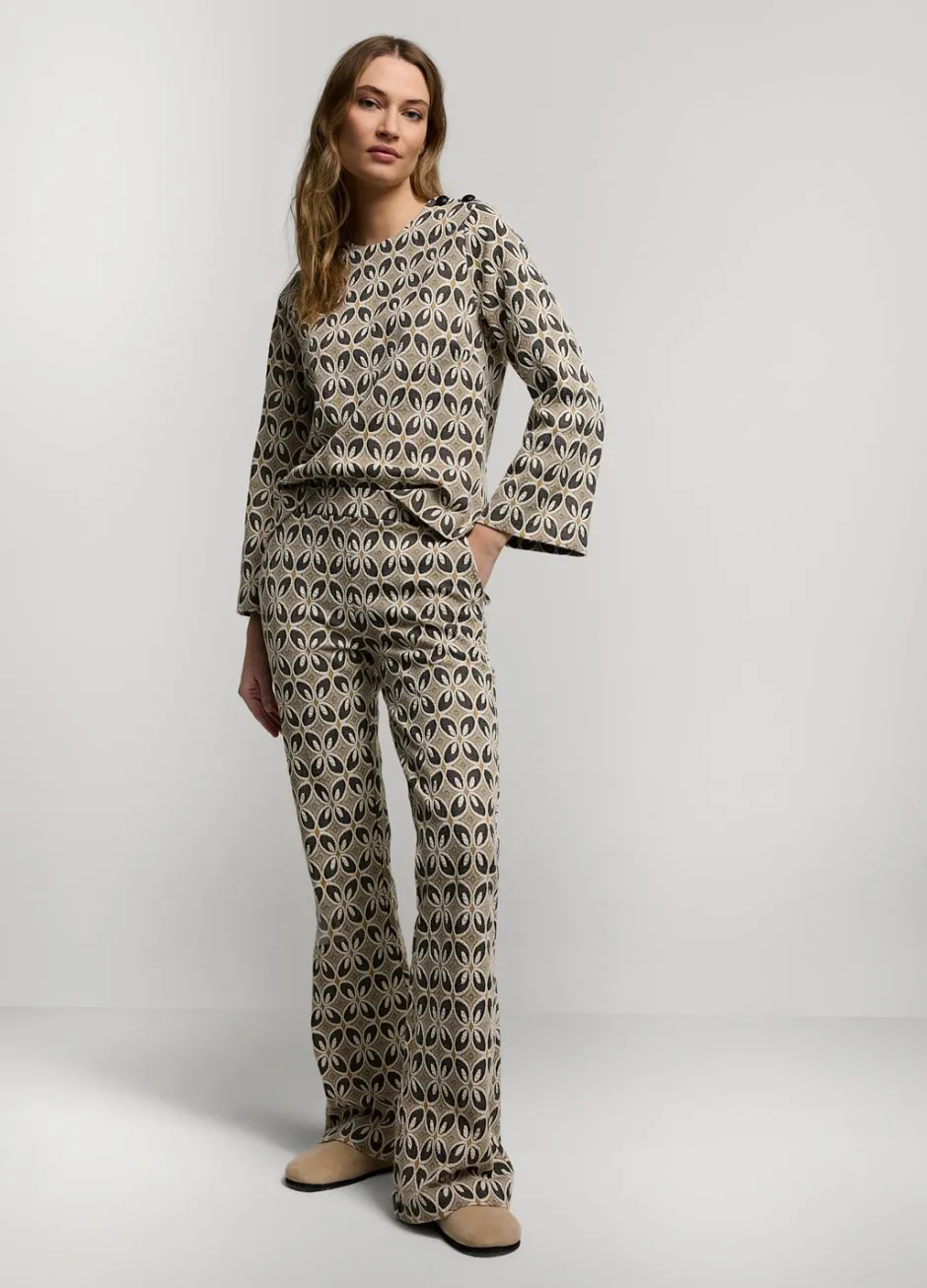 Vrouwen Summum Woman Jacquard Flared Pants