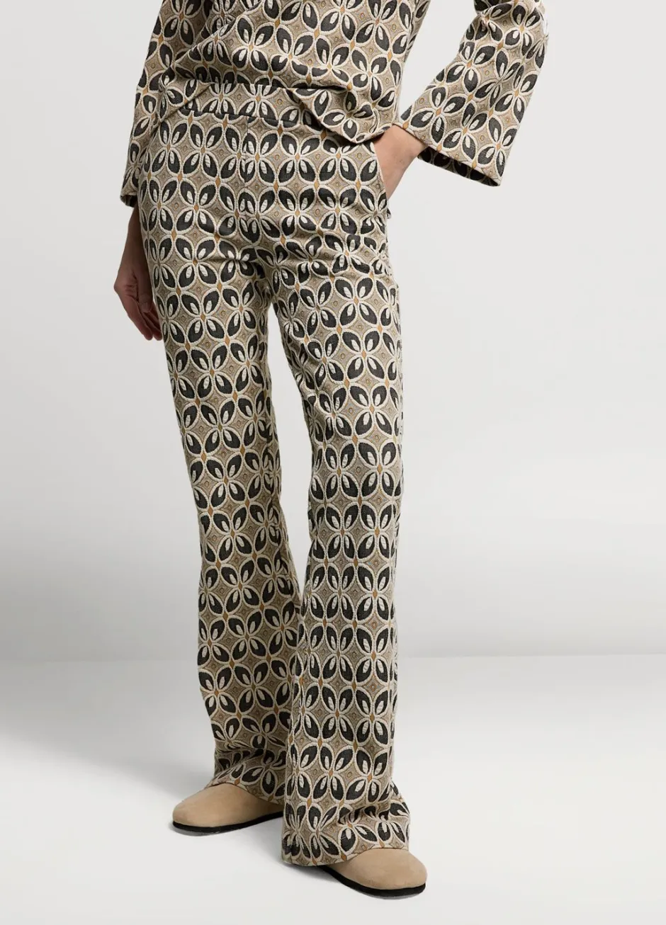 Vrouwen Summum Woman Jacquard Flared Pants