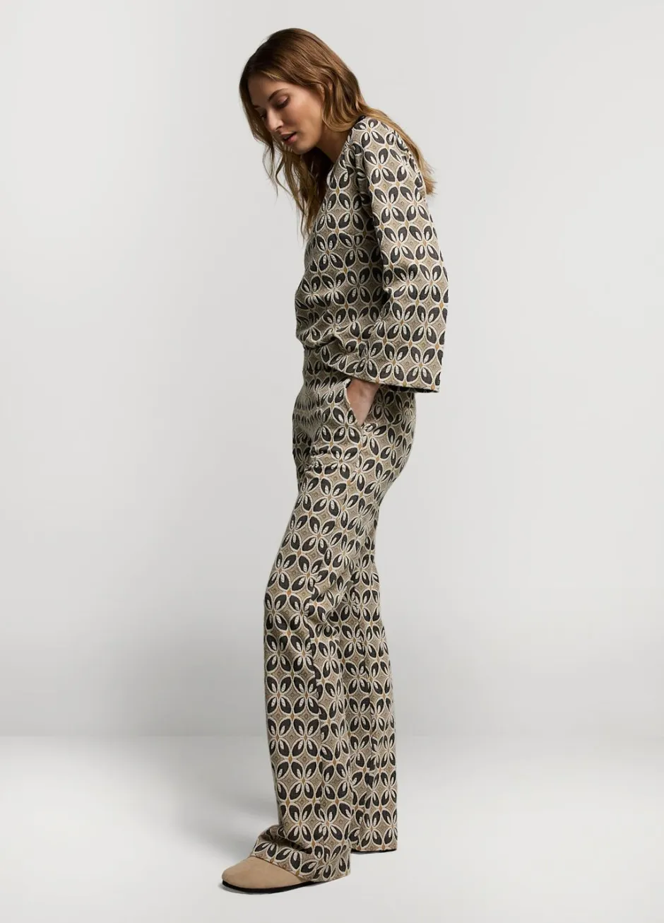Vrouwen Summum Woman Jacquard Flared Pants