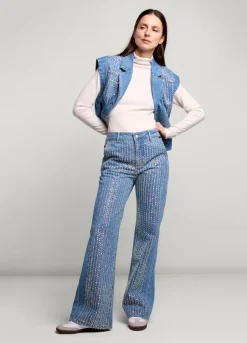 Vrouwen Summum Woman Jeans Met Pailletten
