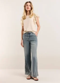 Vrouwen Summum Woman Jersey Top Met Kant