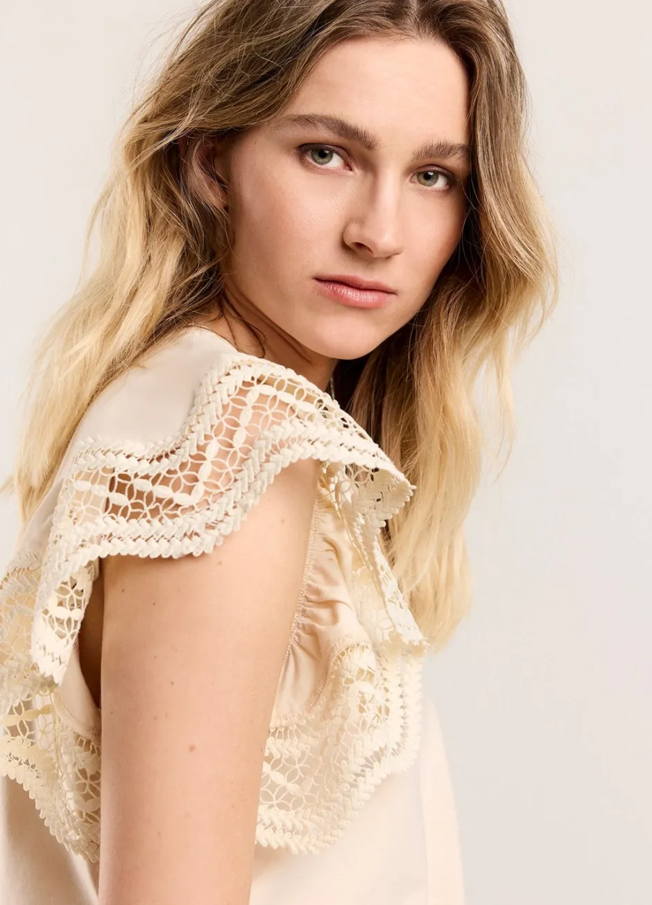 Vrouwen Summum Woman Jersey Top Met Kant