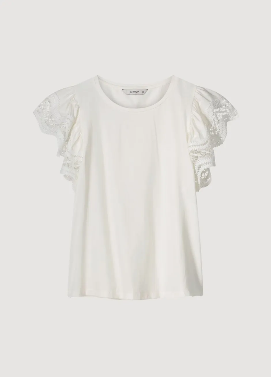 Vrouwen Summum Woman Jersey Top Met Kant