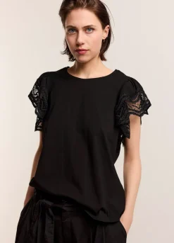 Vrouwen Summum Woman Jersey Top Met Kant